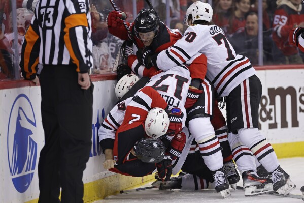 Chicago blackhawks new jersey top devils